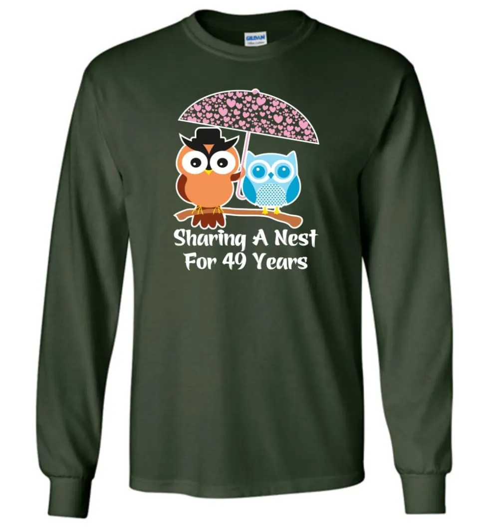 49 Years Wedding Anniversary Gifts Valentine's Day Long Sleeve T-Shirt