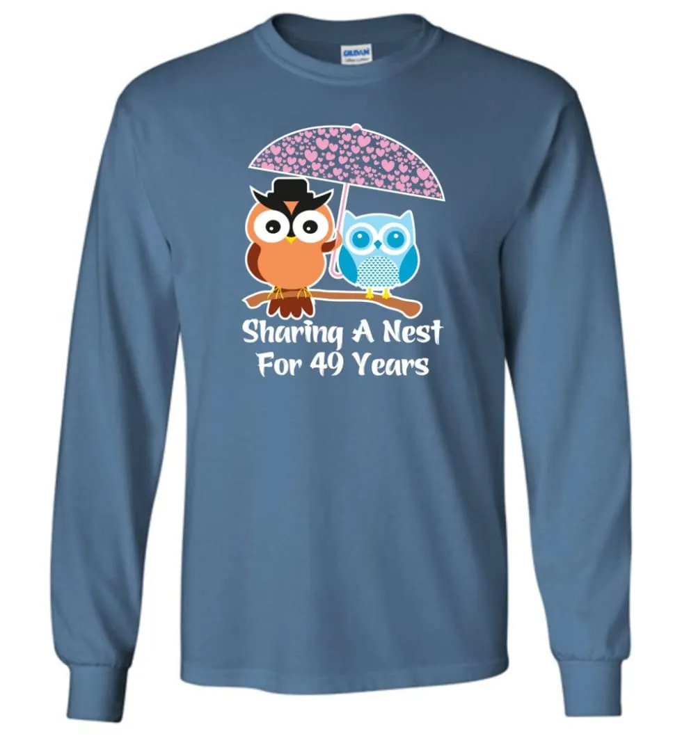 49 Years Wedding Anniversary Gifts Valentine's Day Long Sleeve T-Shirt