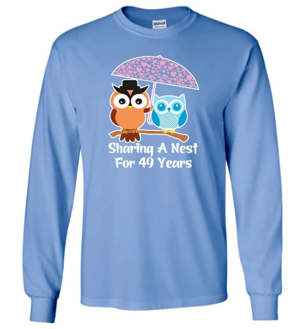 49 Years Wedding Anniversary Gifts Valentine's Day Long Sleeve T-Shirt