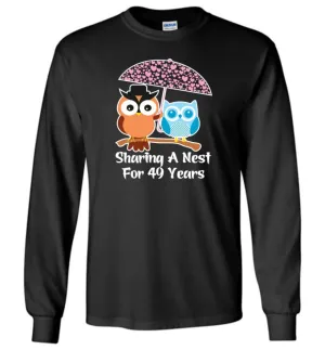 49 Years Wedding Anniversary Gifts Valentine's Day Long Sleeve T-Shirt