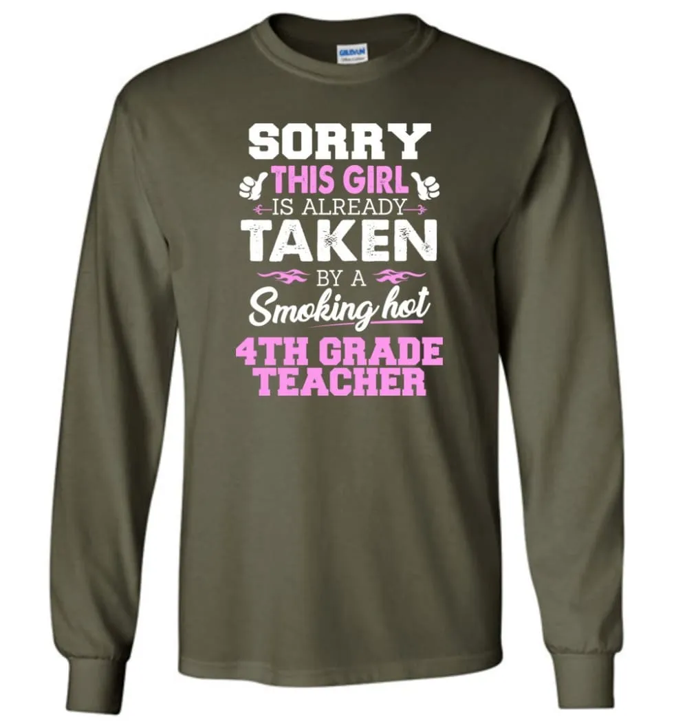 4th Grade Teacher Shirt Cool Gift for Girlfriend, Wife or Lover - Long Sleeve T-Shirt