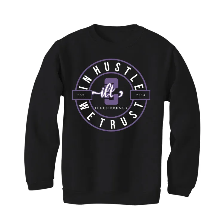 A Ma Maniere x Air Jordan 4 SP "Violet Ore" Black T-Shirt (In Hustle We Trust)