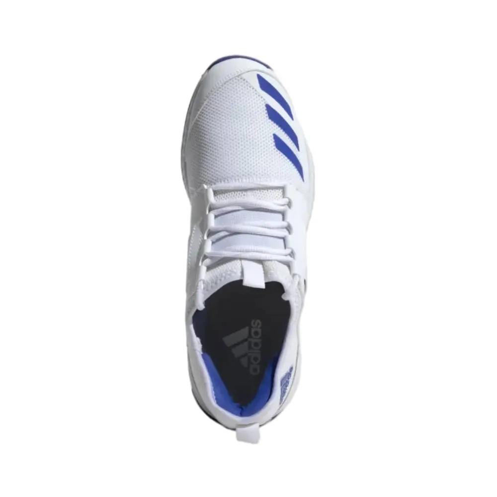 Adidas Men's Cricup 21 Cricket Shoe (Cloud White/Sonic Ink/Stone)