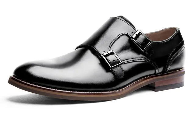 Autumn Fashion Pointed Toe Genuine Leather Work Formal Shoes for Men