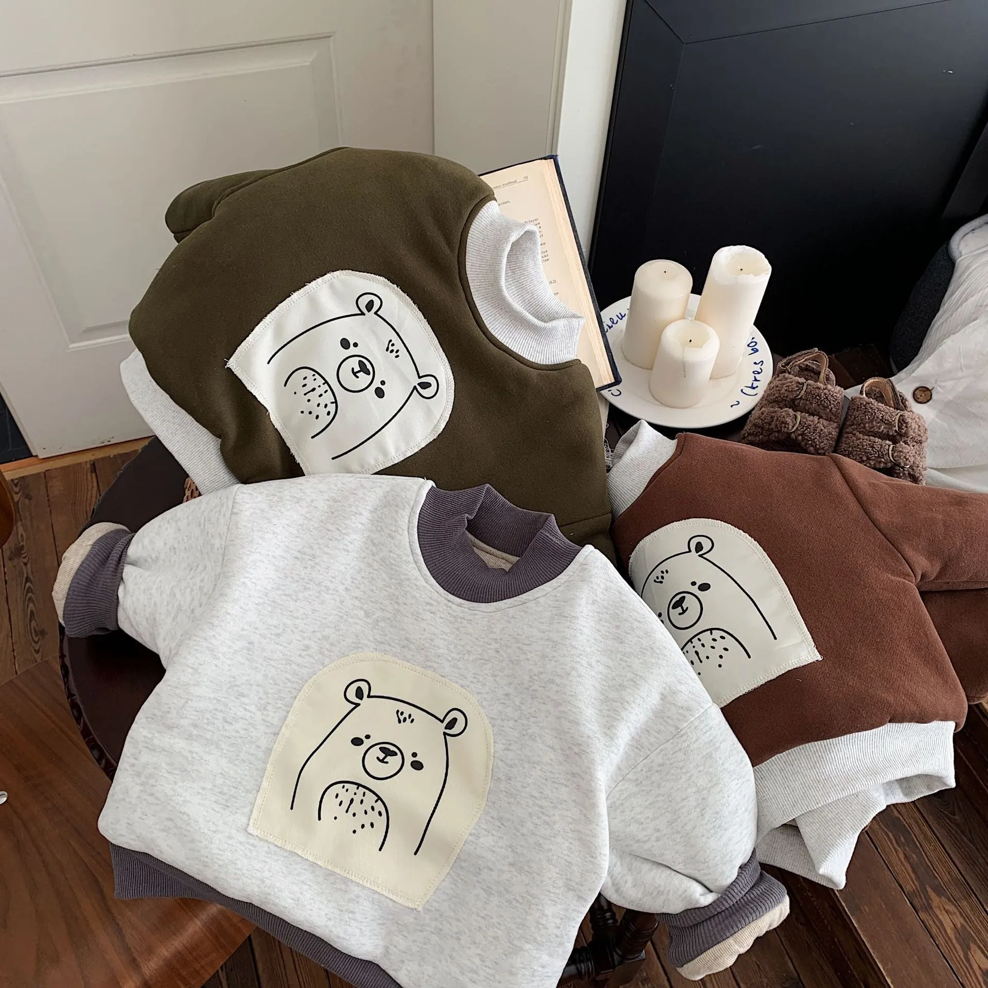 Baby Kid Boys Color-blocking Cartoon Hoodies Sweatshirts Wholesale 231130304