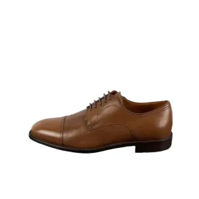 Bally Mens Salfor Tobacco Leather Derby Shoes