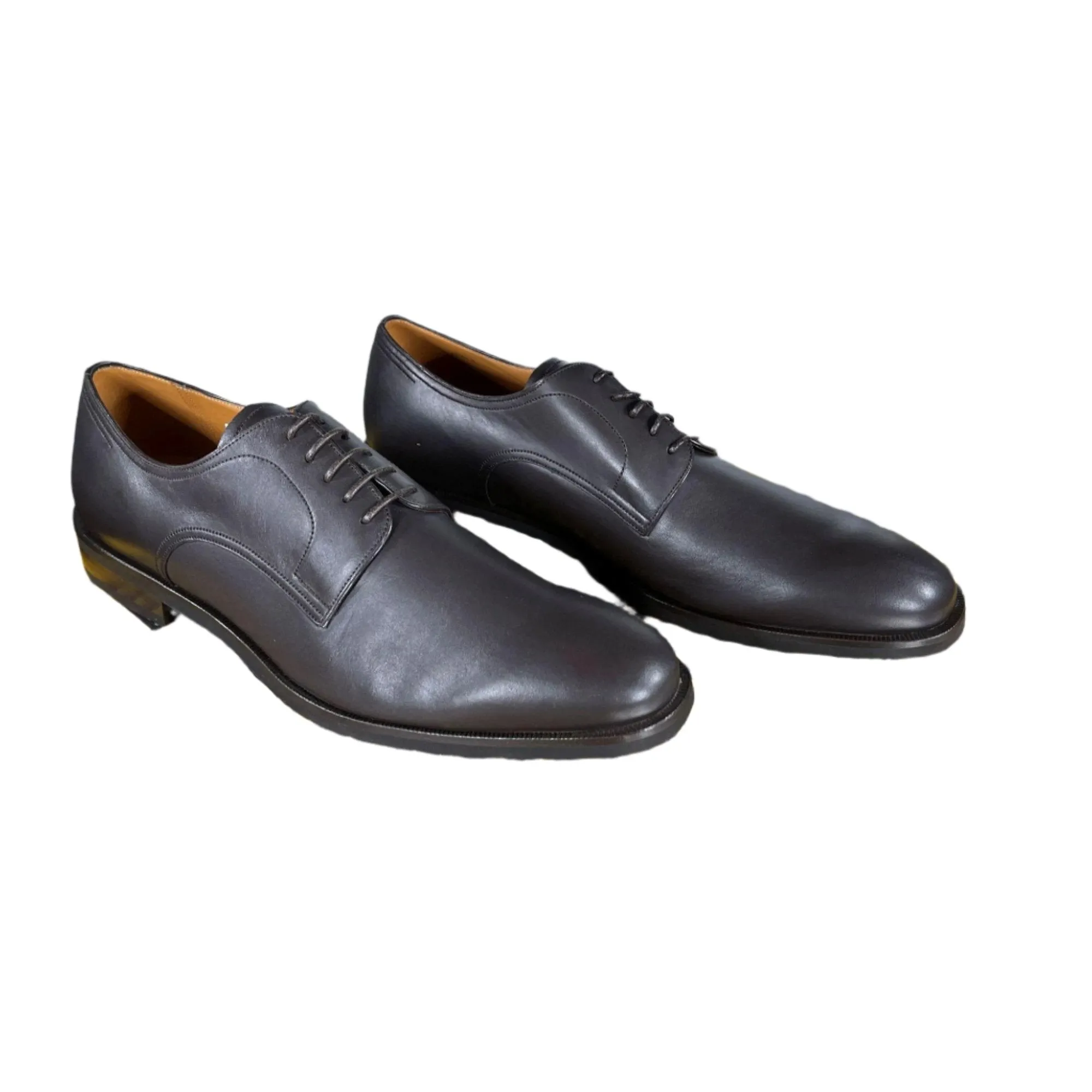 Bally Salfano Chocolate Leather Derby Shoes