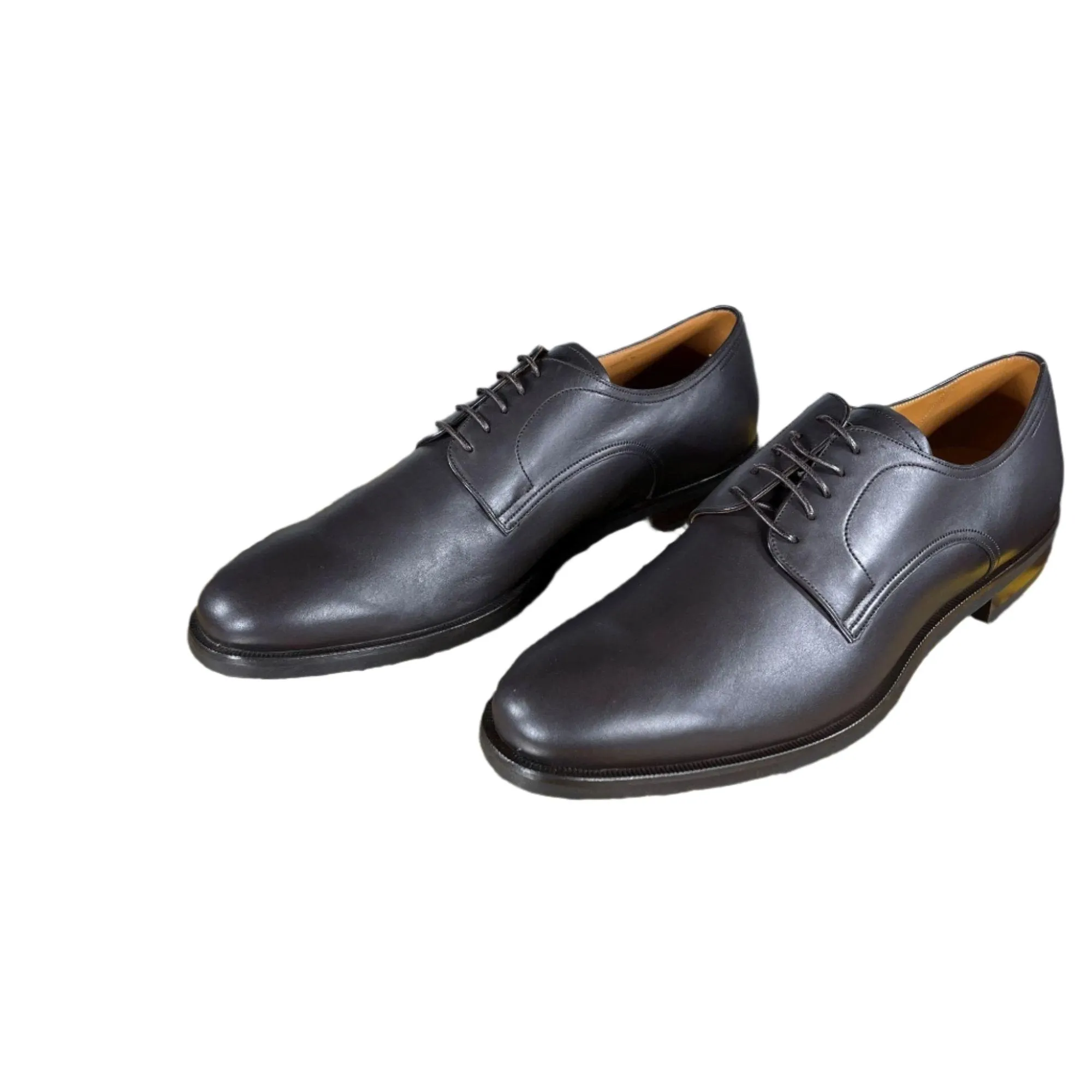 Bally Salfano Chocolate Leather Derby Shoes