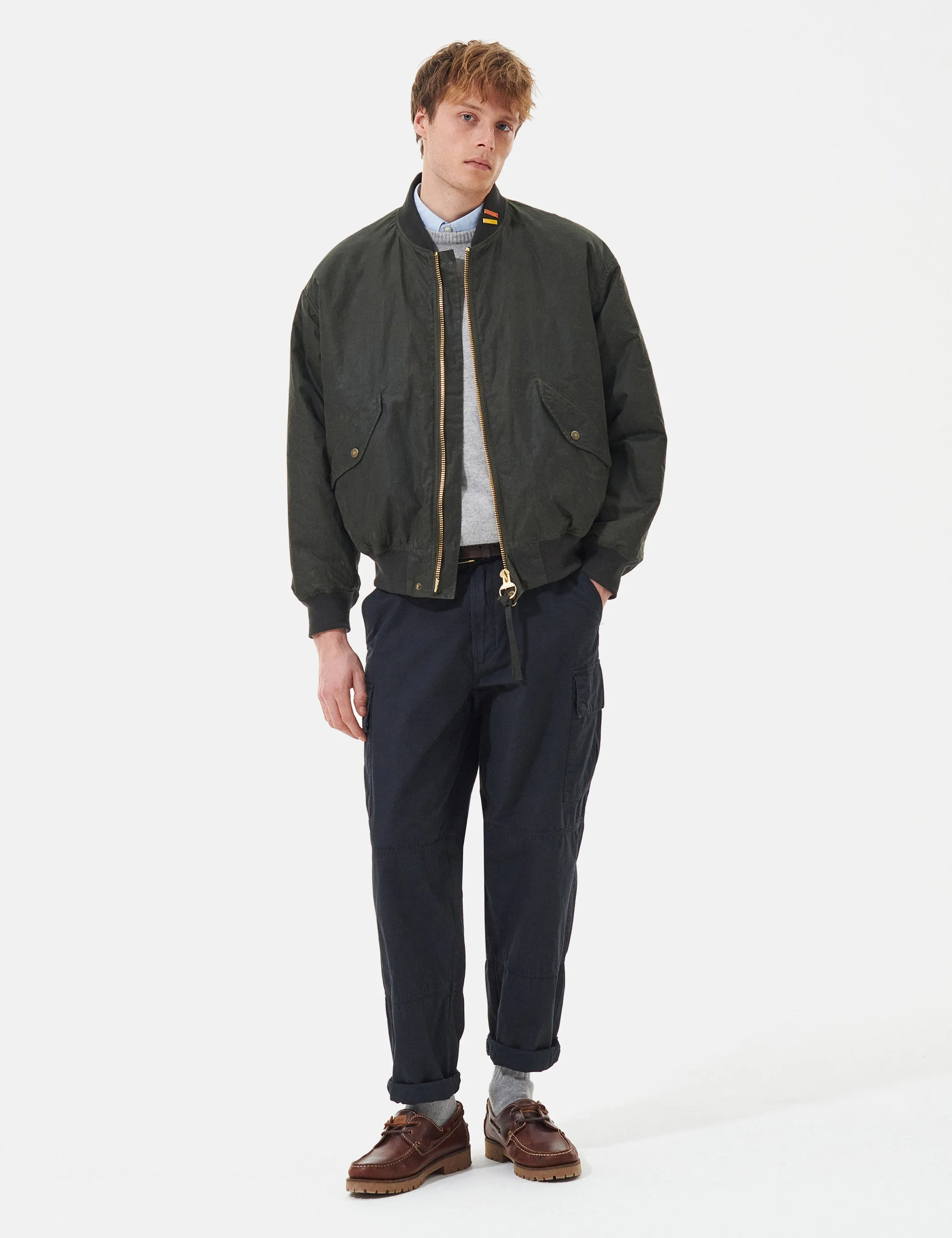 Barbour JBS Flight Jacket - Olive Green