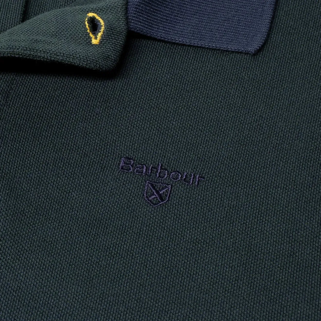 Barbour Sports Polo Mix Dark Seaweed