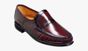 Barker Jefferson Loafer Shoe - Burgundy Kid