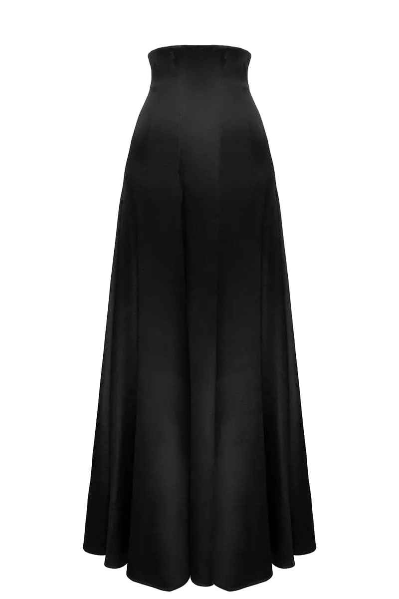 BLACK ALINE MAXI SKIRT