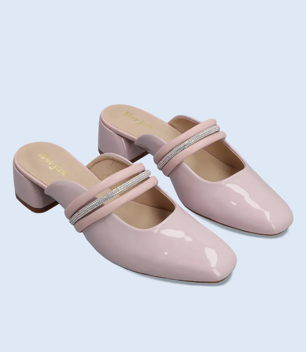 BW8167-TEA PINK-Women Casual Mules