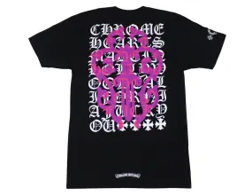 CHROME HEARTS EYE CHART DAGGER T-SHIRT BLACK