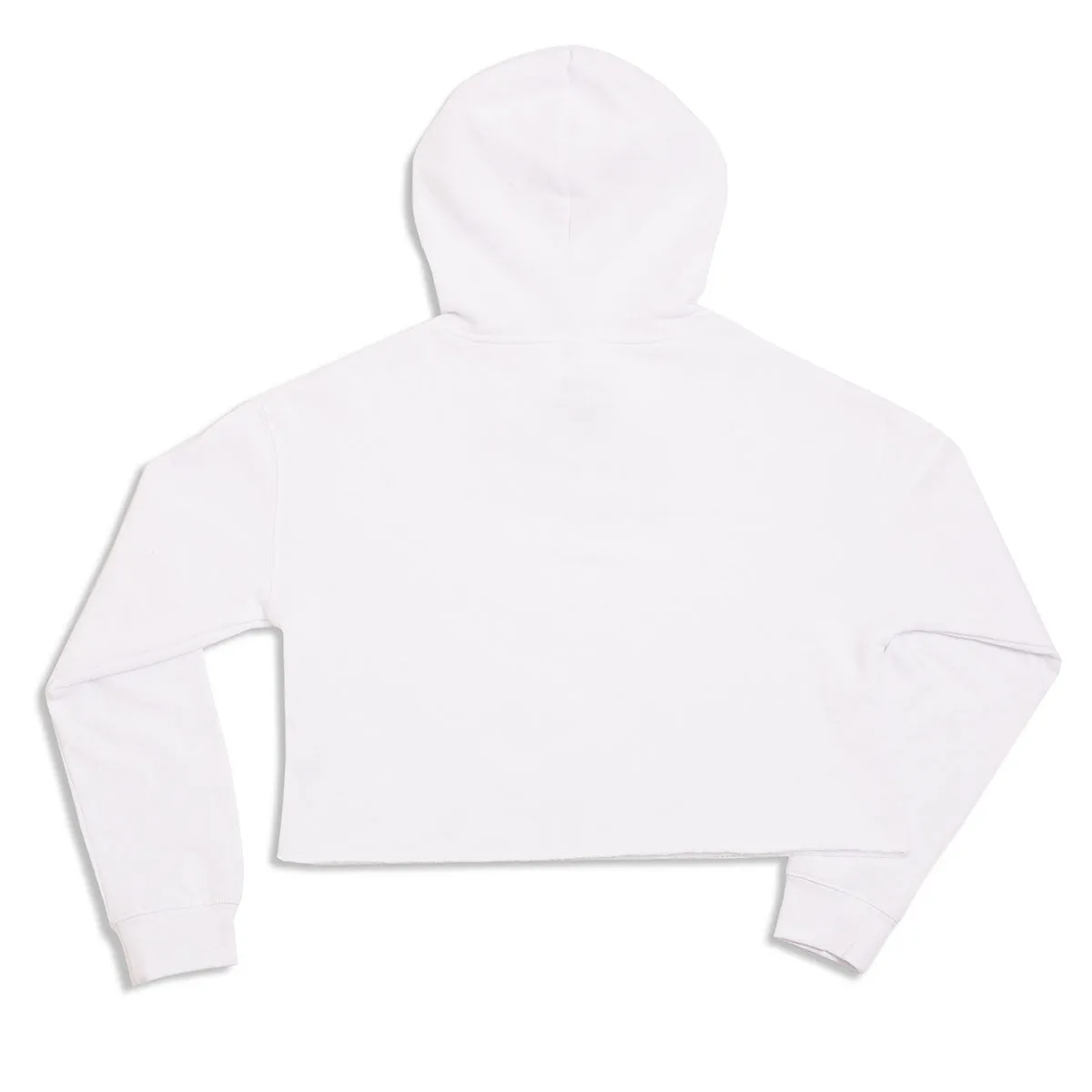 College Crop Hooded Sweatshirt