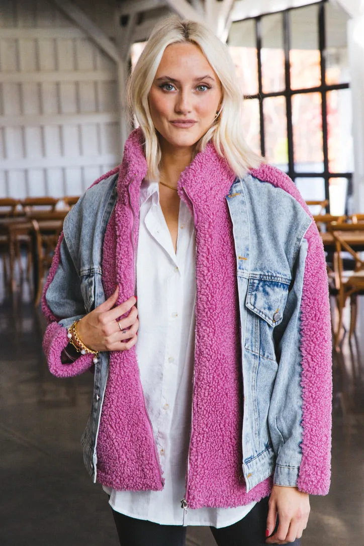 Dover Denim Trucker Jacket, Candy Land | BLANK NYC