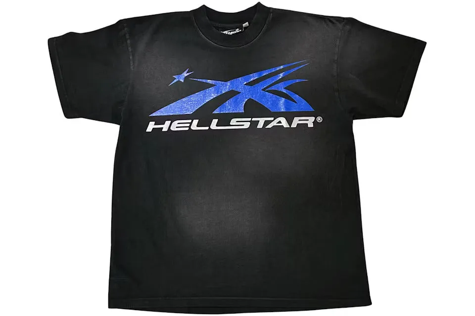 Hellstar Gel Sport Logo (Black/Blue) T-shirt Black/Blue