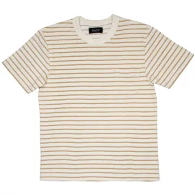 Howlin' - Psycho Killer Striped Towel T-shirt - Bronze / Cream