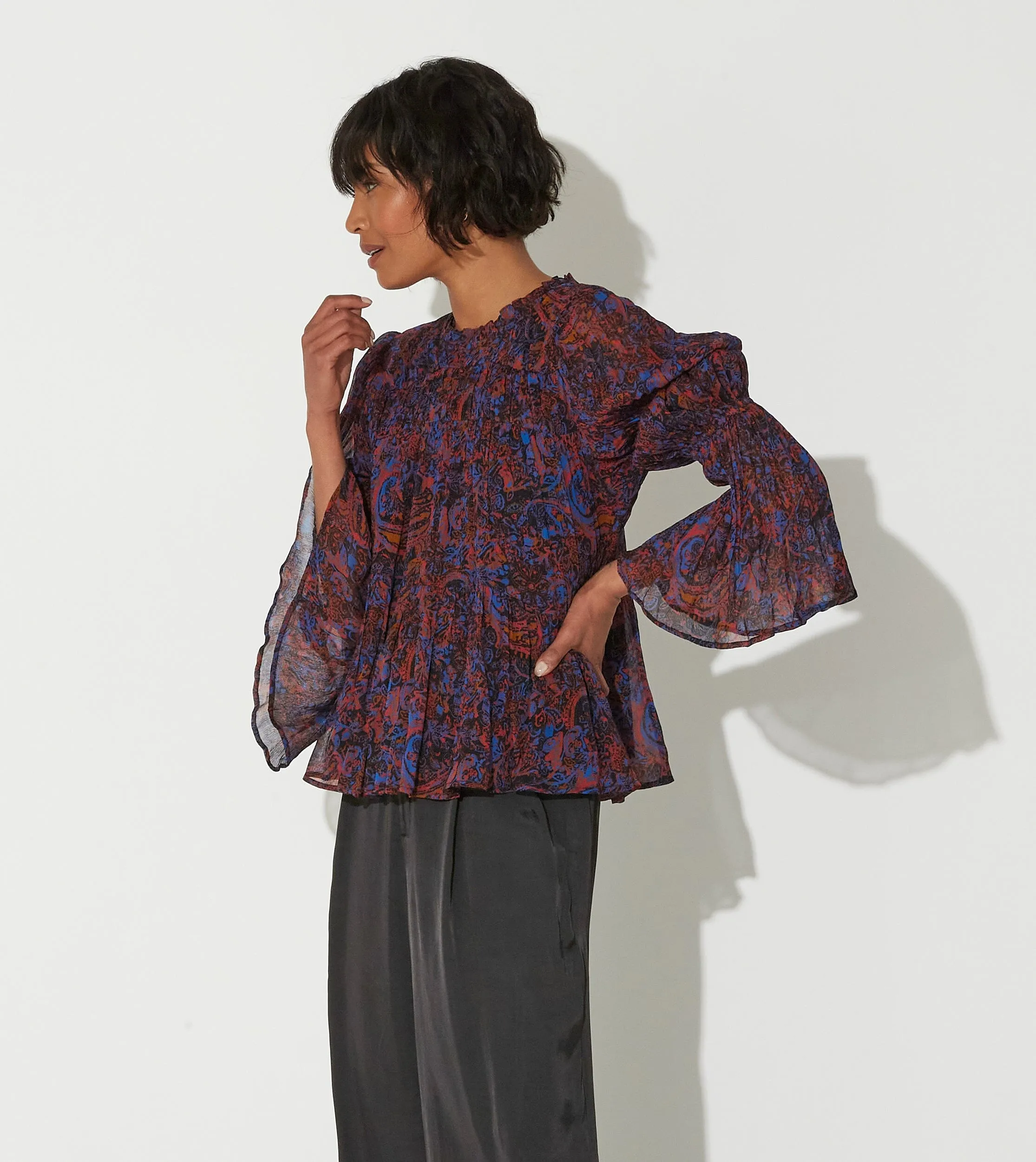 Ines Blouse | Retrograde Paisley