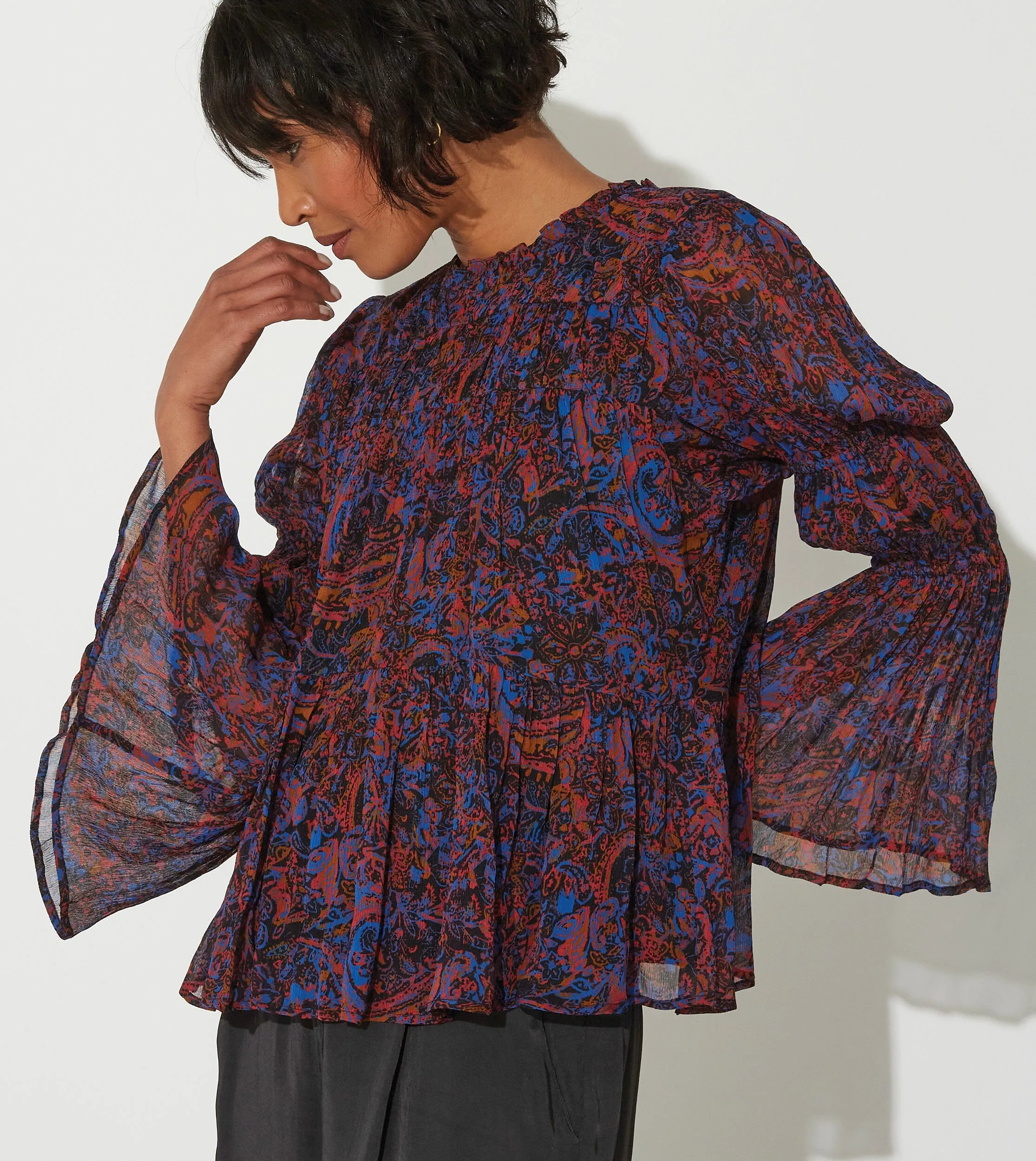 Ines Blouse | Retrograde Paisley