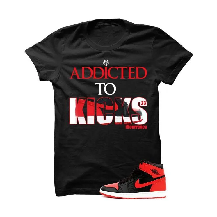 Jordan 1 High OG Banned Black T Shirt (Addicted To Kicks)