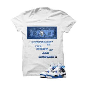 Jordan 4 Motorsports White T Shirt (Hustling)