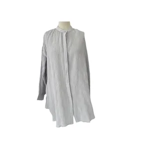 LCW Grey Pleated Boxy Oversized Long Top | Pre Loved |