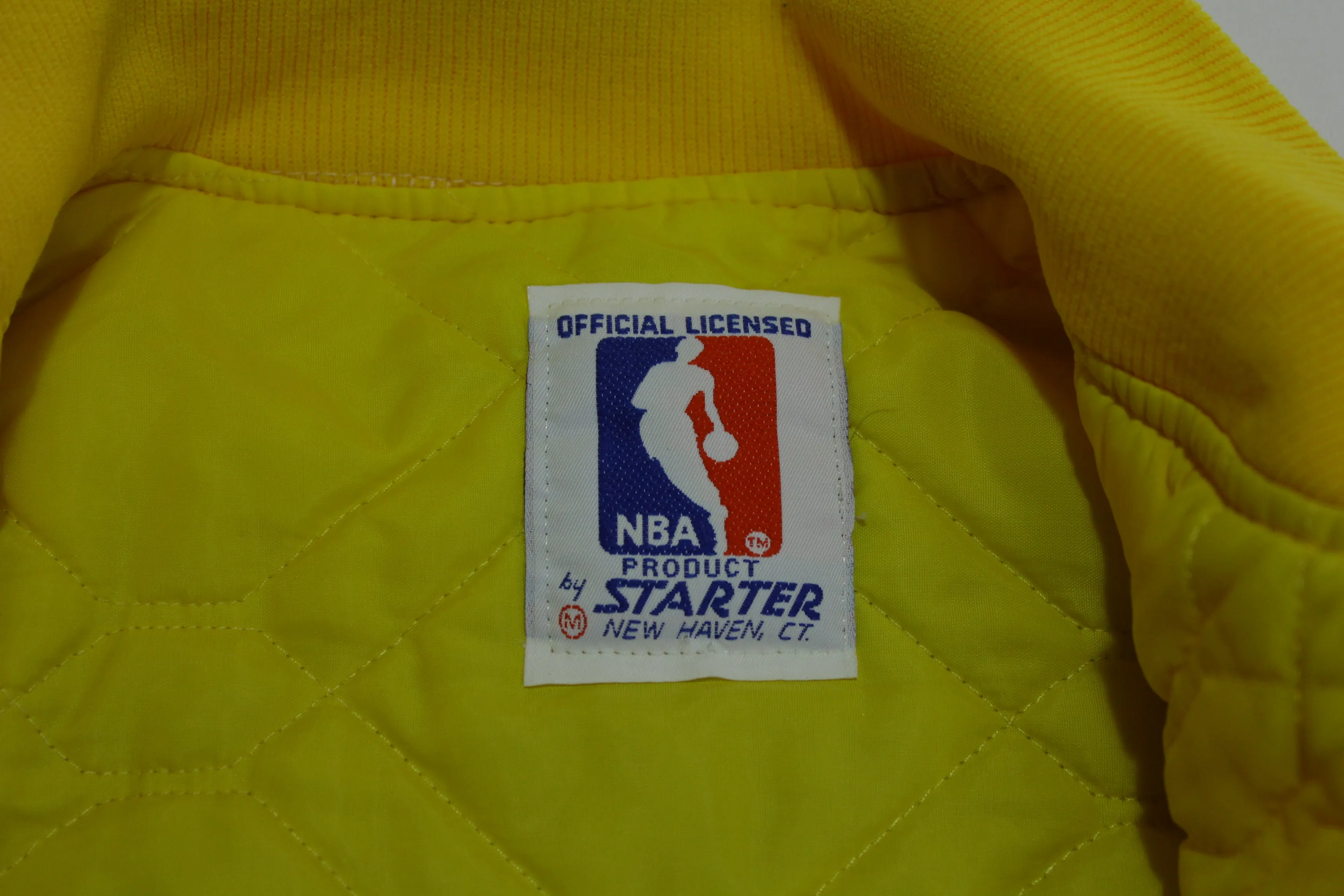 Los Angeles Lakers Vintage 80's Satin Starter Made in USA Quilt Lined NBA Jacket