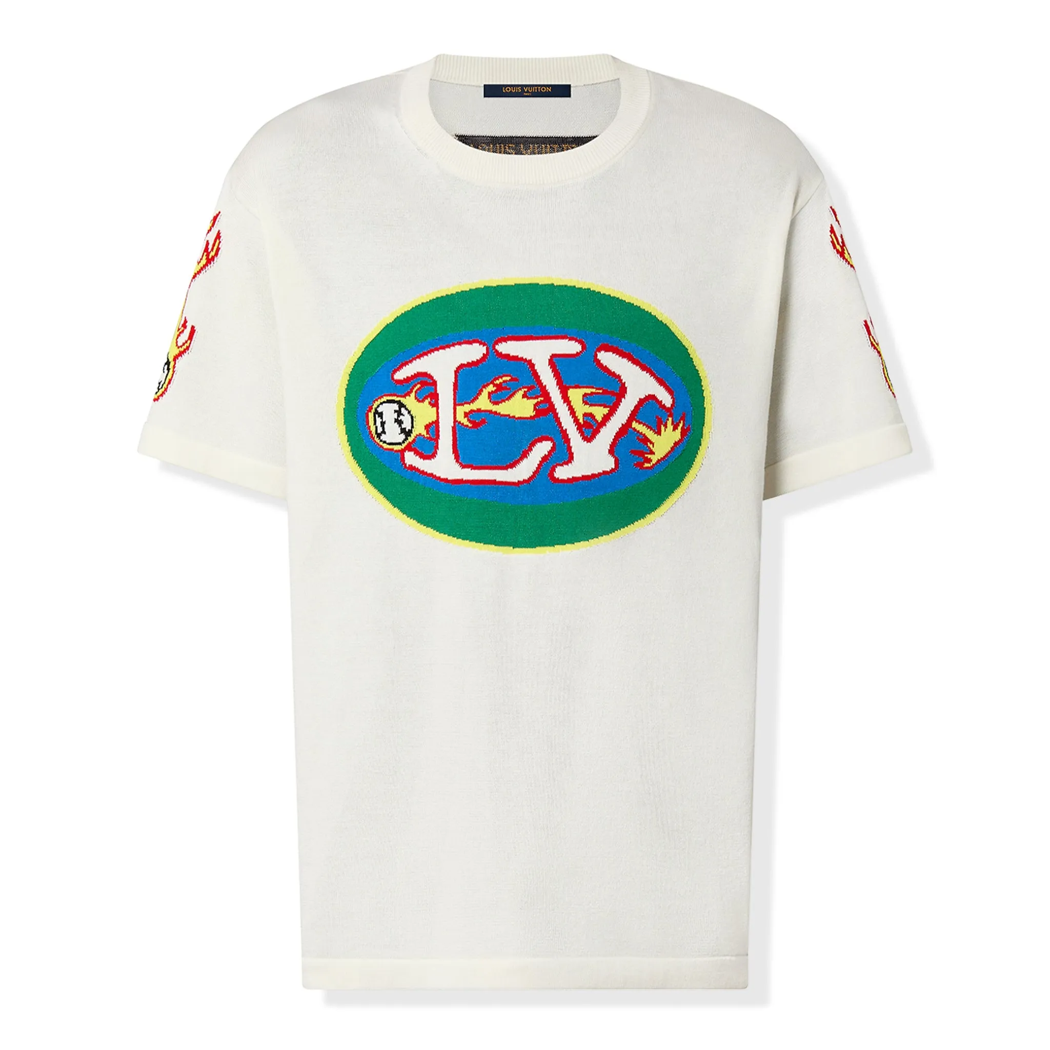 Louis Vuitton Graphic Short Sleeved Crew Neck White T Shirt