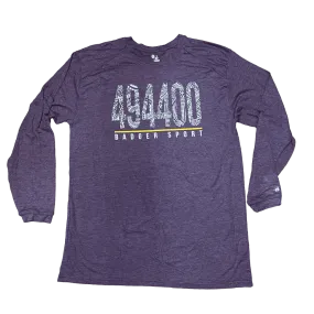 Men's  Badger Sport •Tri-Blend•  Long Sleeve Tee - gray large