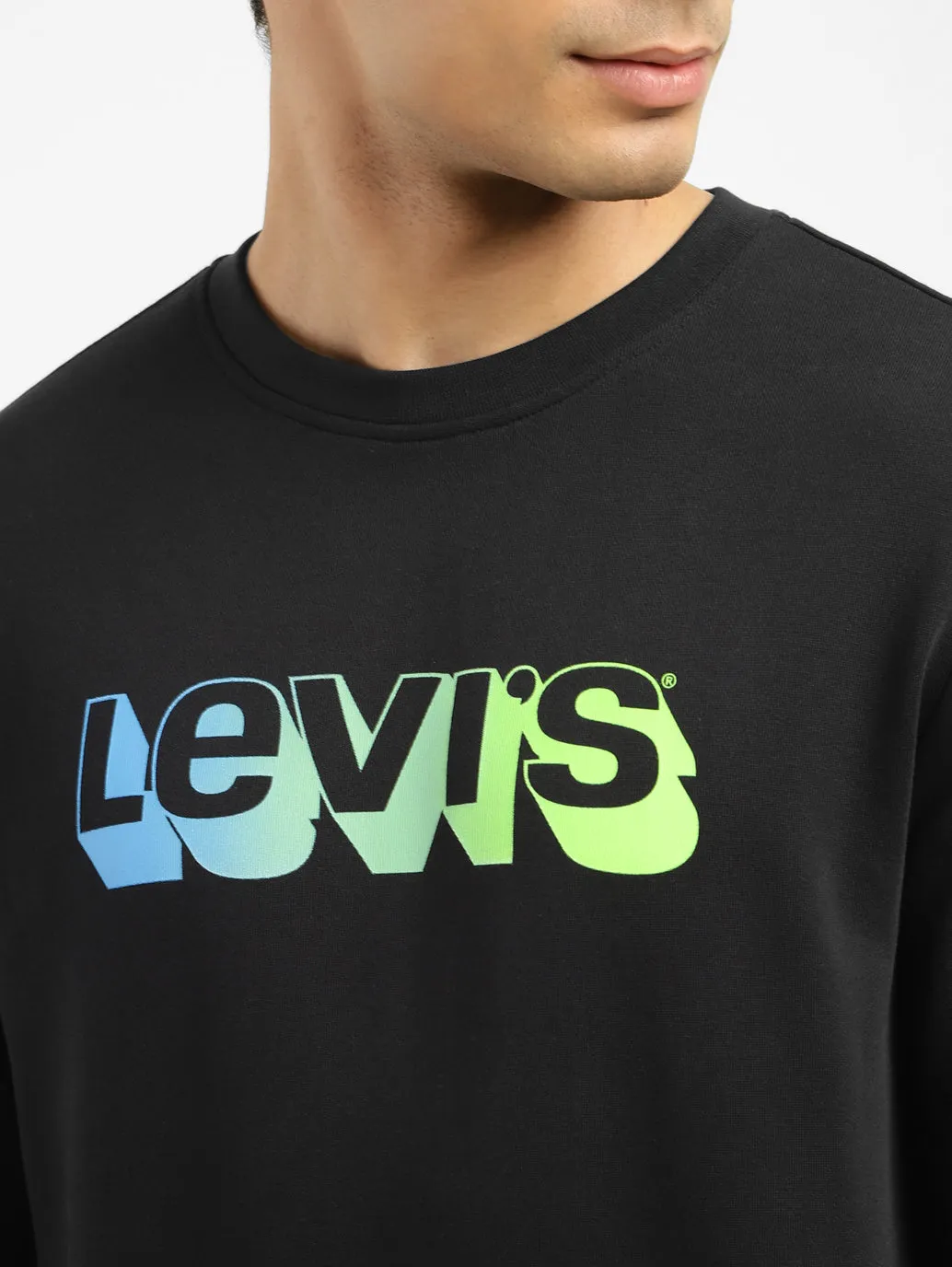 Men's Brand Logo Crew Neck Sweatshirt