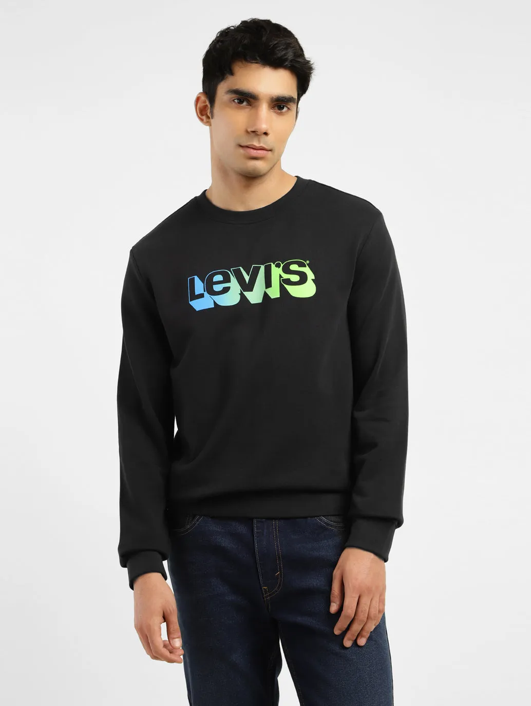 Men's Brand Logo Crew Neck Sweatshirt