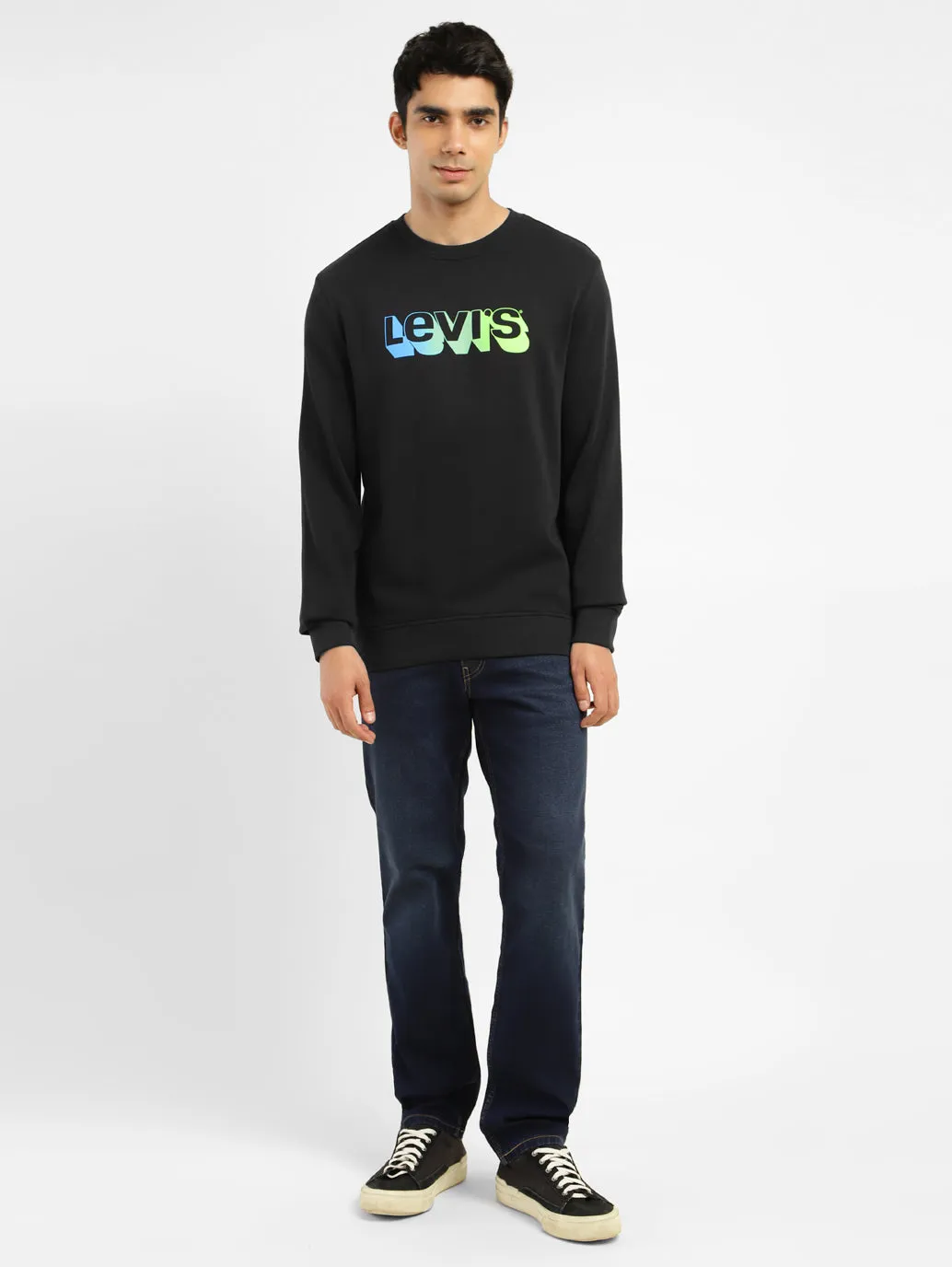 Men's Brand Logo Crew Neck Sweatshirt