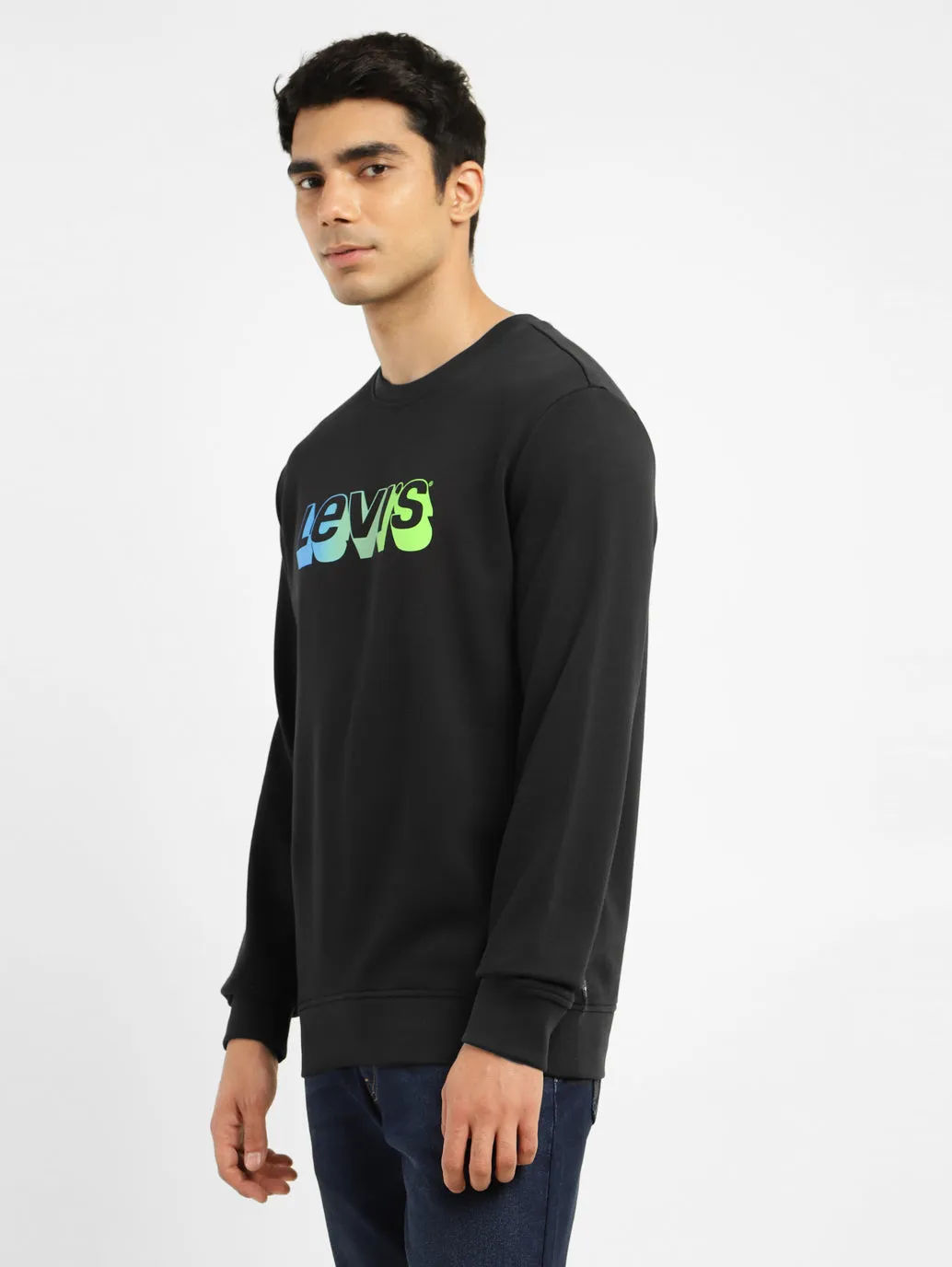 Men's Brand Logo Crew Neck Sweatshirt