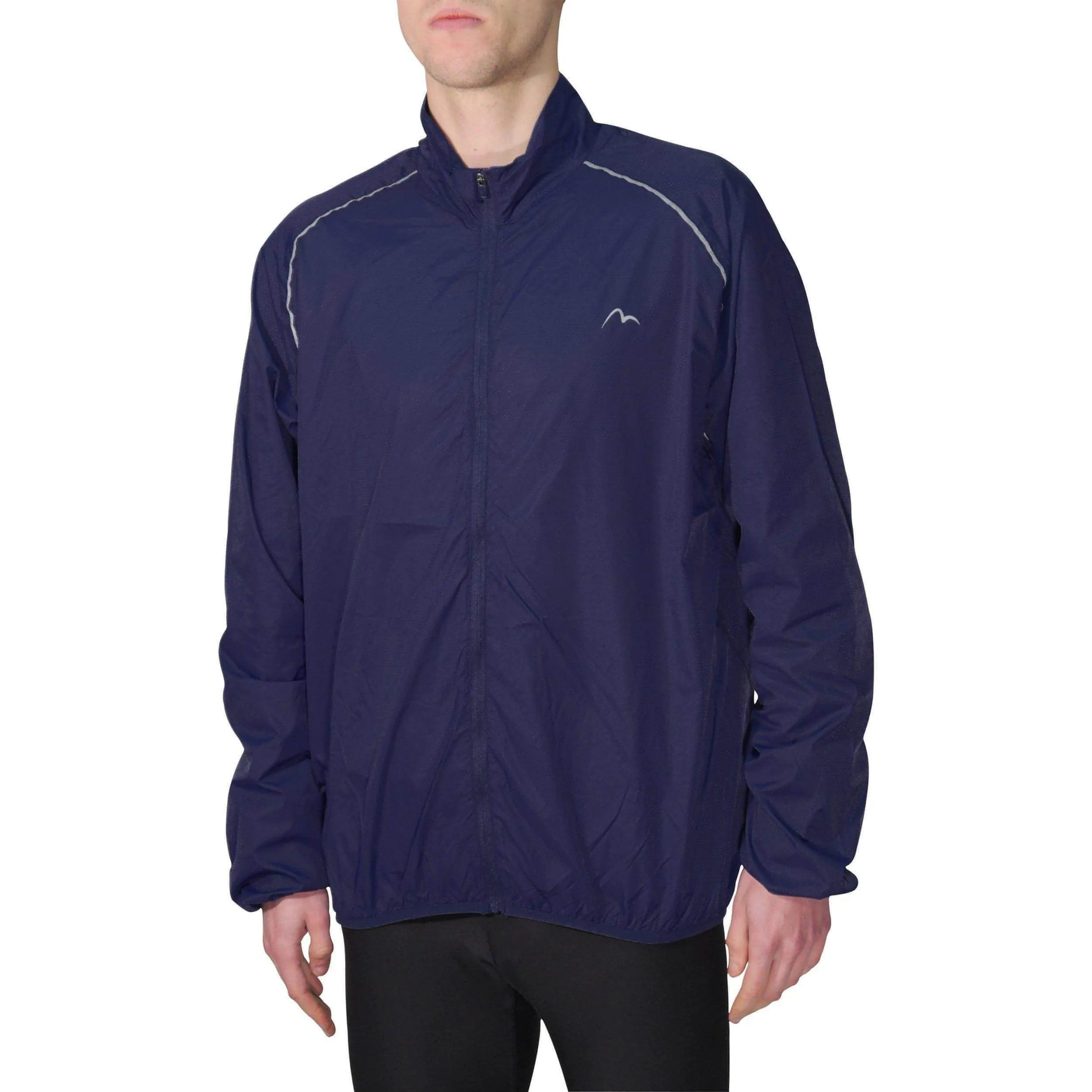 More Mile Wind Mens Running Jacket - Blue