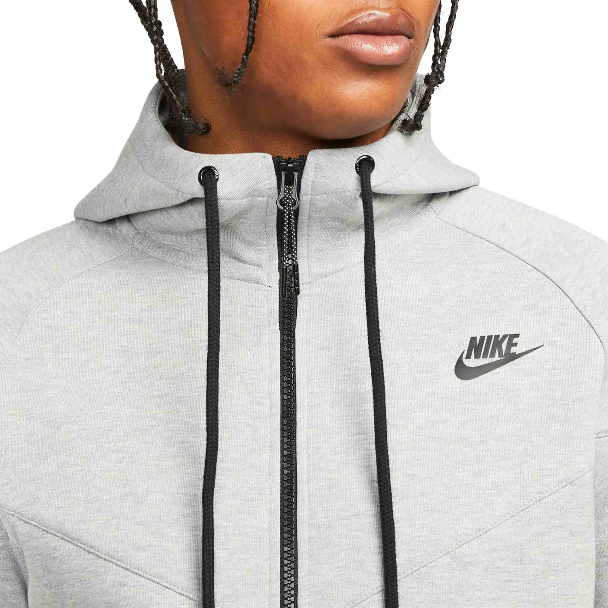 Nike Sportswear Tech Fleece OG Full-Zip Hoodie Sweatshirt Dark Grey Heather FD0737-063