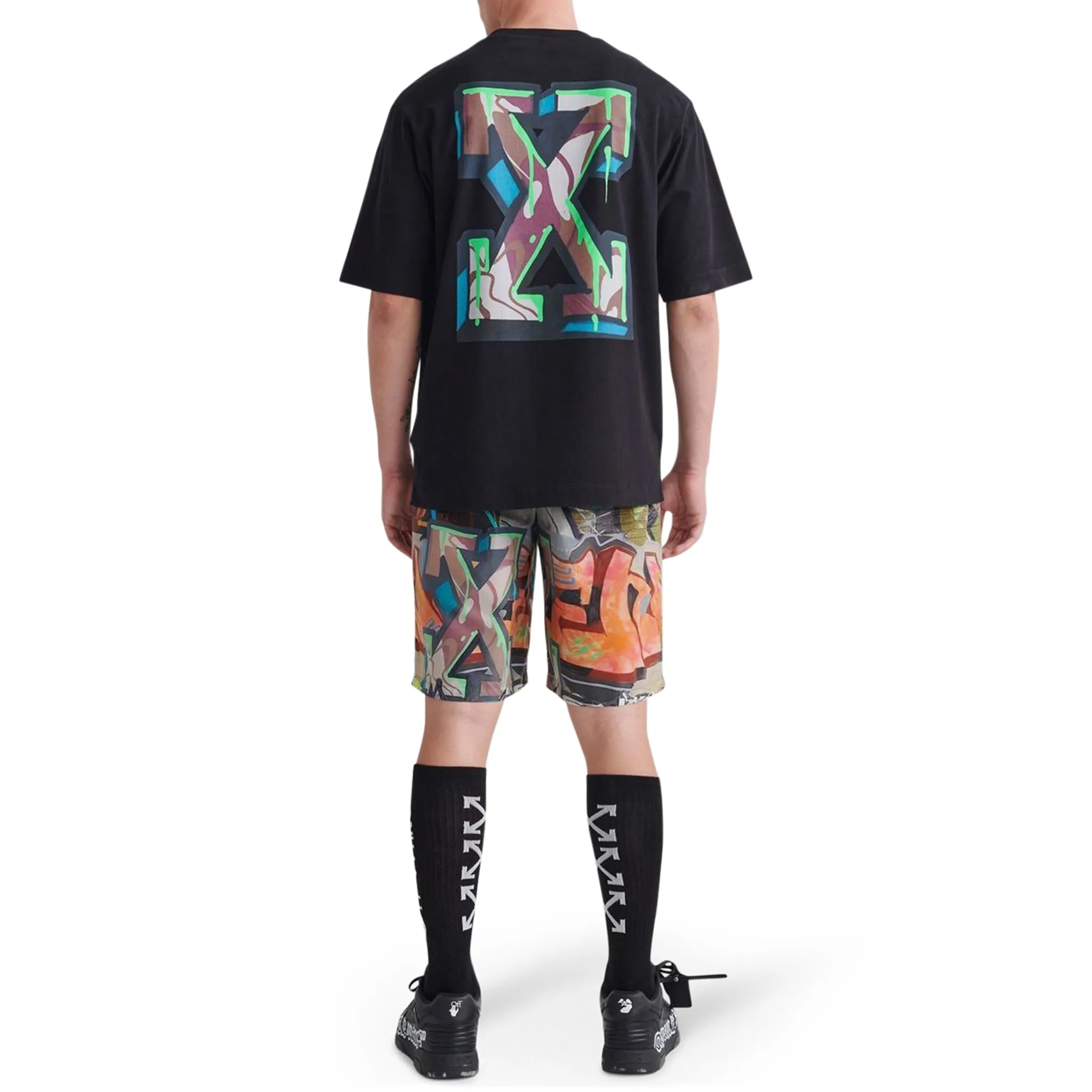 Off-White Arrows Skate Slime Black T Shirt