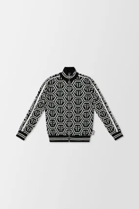 Philipp Plein All Over PP Print Knit Sweater