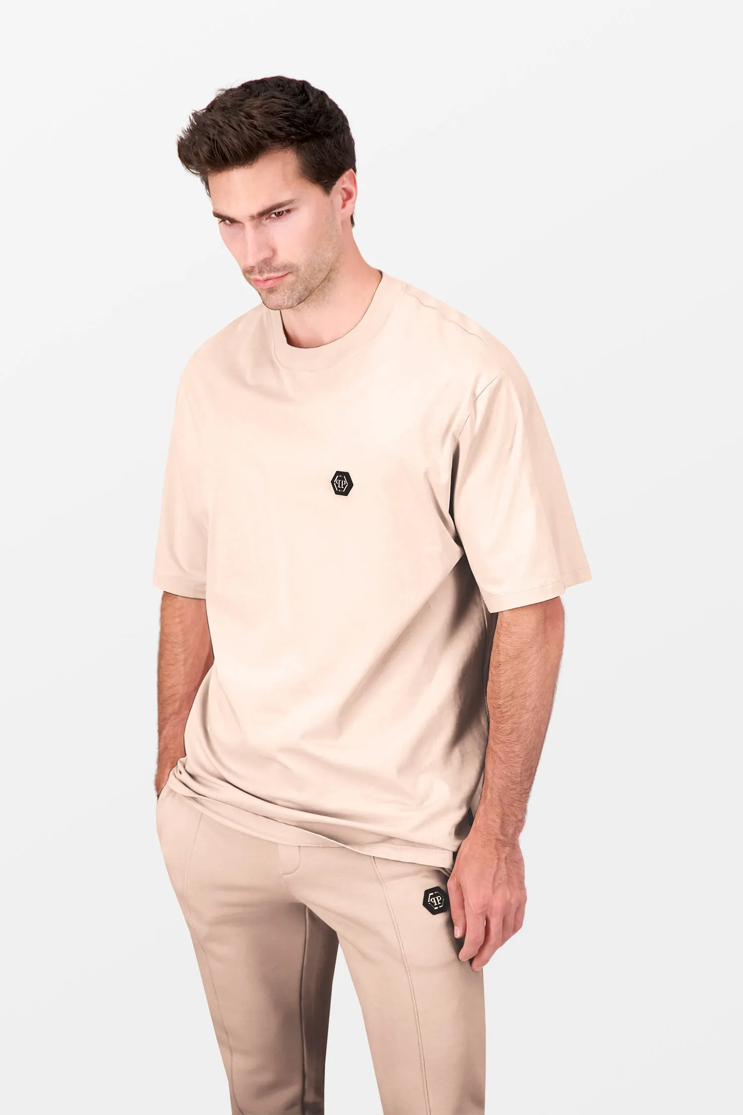 Philipp Plein Beige Round Neck SS PP 1978 T-Shirt