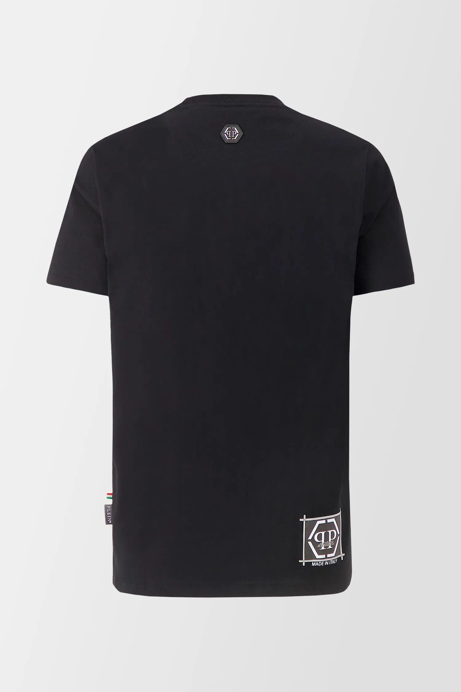 Philipp Plein Black Round Neck SS PP Limited Dollar T-shirt