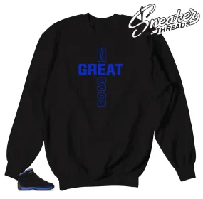 Retro 18 Royal Greatness Cross Sweater