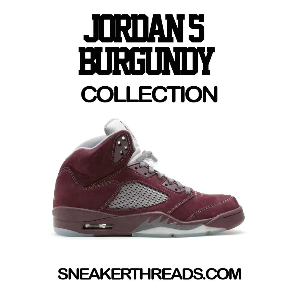 Retro 5 Burgundy Hoody - Enemis - Charcoal