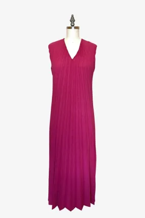 Reversible Racerback Maxi Sunburst Dress | Raspberry