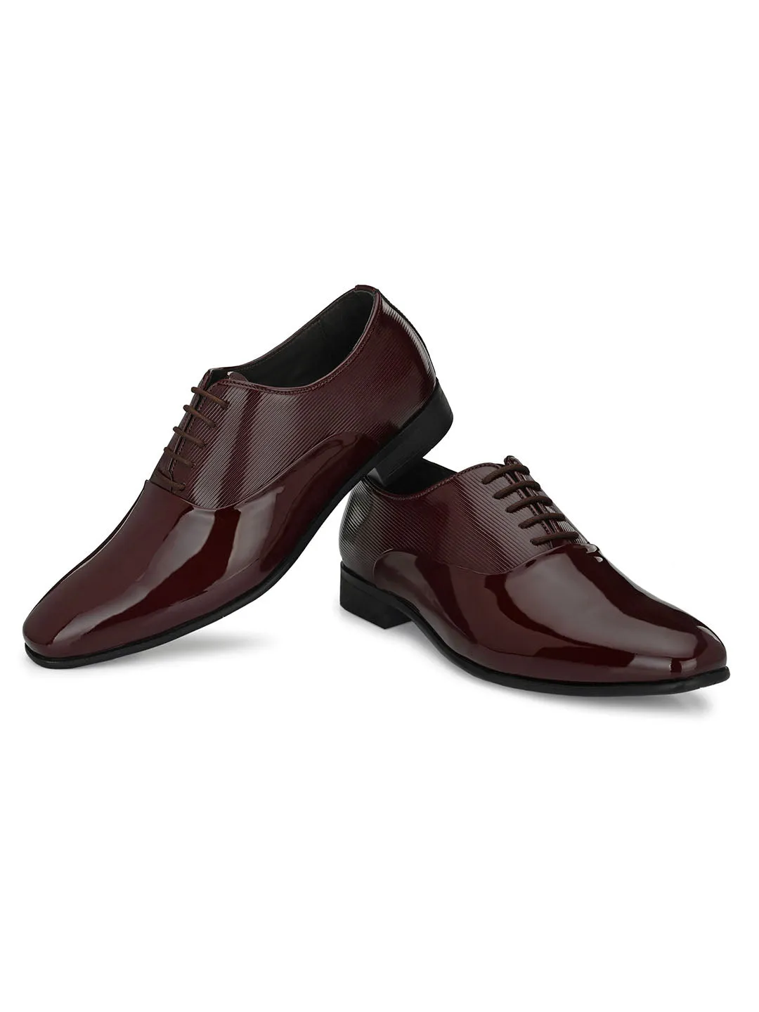 Roman Cherry Patent Oxfords