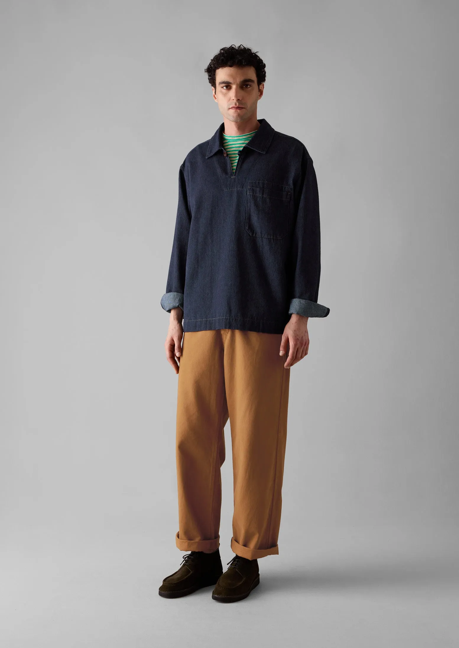 Rory Garment Dyed Trousers | Sandstone