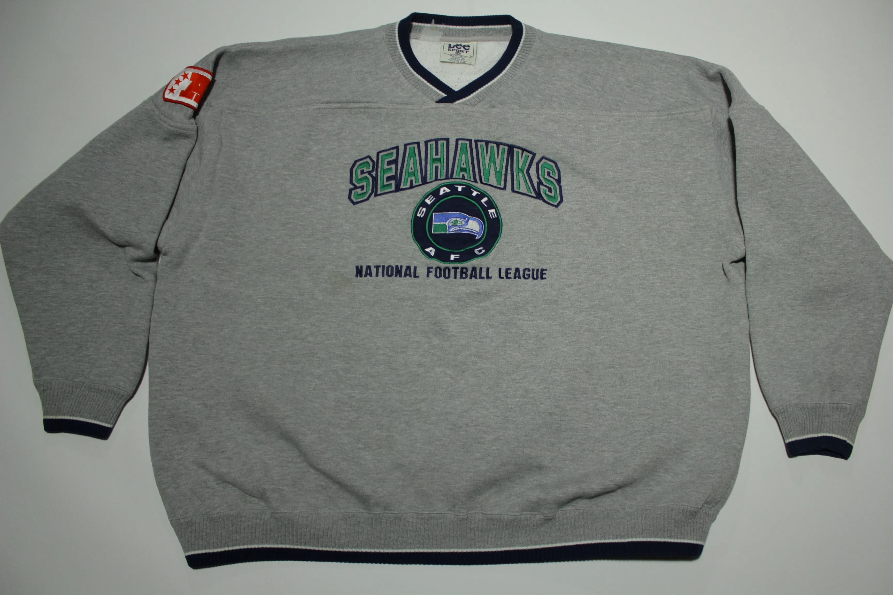 Seattle Seahawks Sweatshirt Shirt Jumper Pullover NFL AFC Vintage 90s Y2K Lee Sport