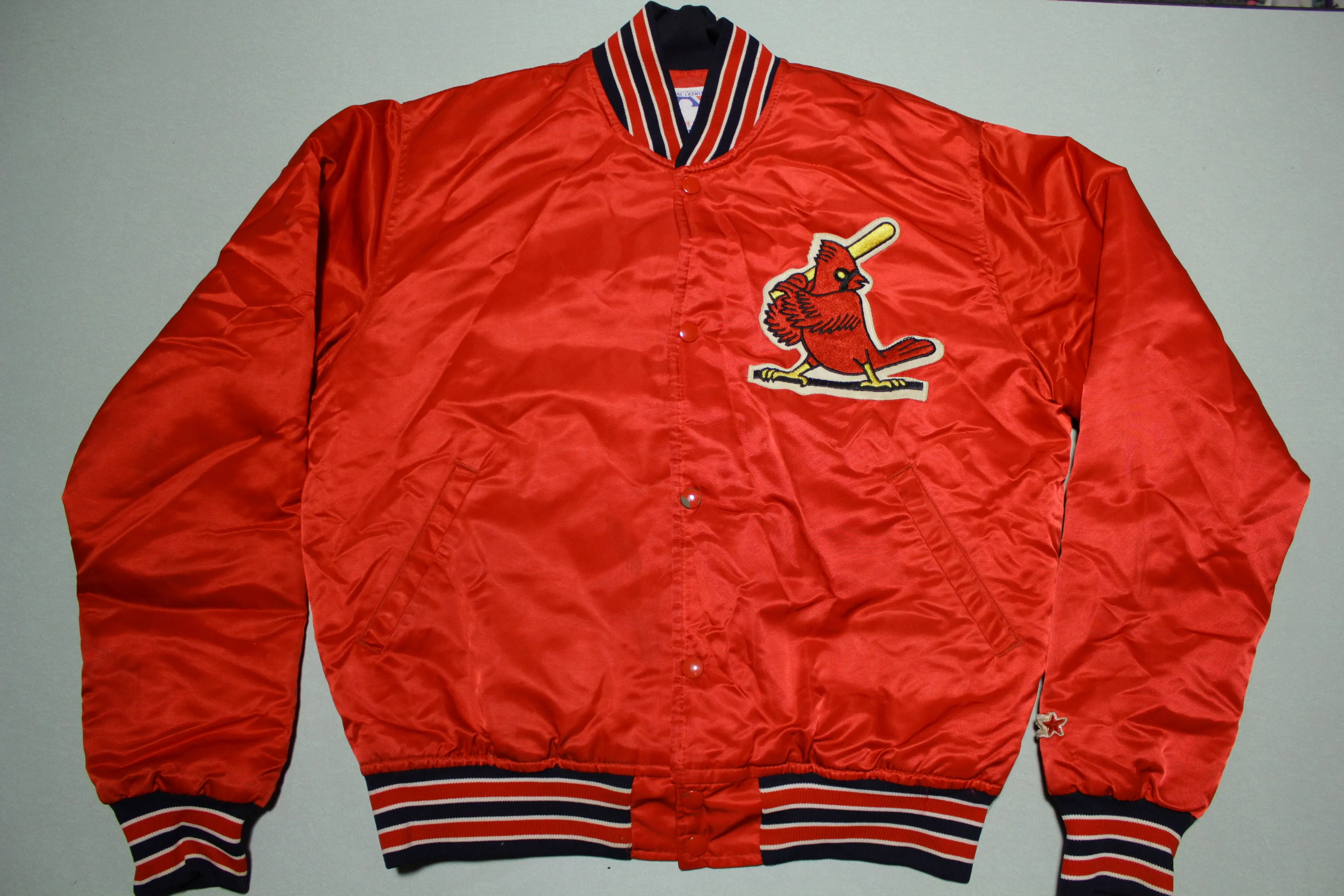 St. Louis Cardinals Vintage 80's Satin Made In USA Starter Bomber Jacket