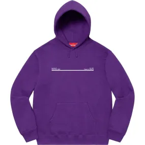 Supreme Paris Shop Hooded Sweatshirt (Purple)