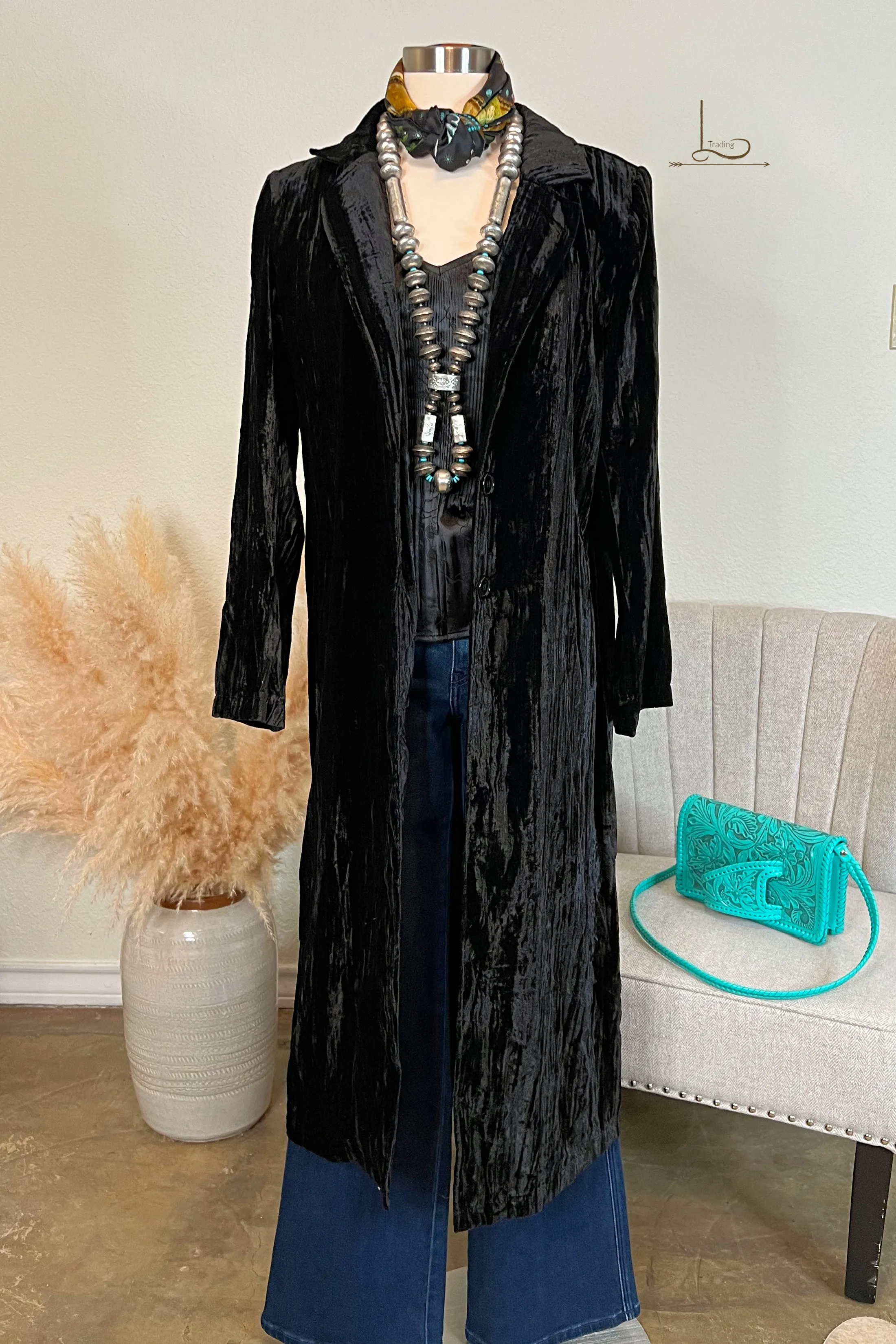 The Iced Velvet Duster