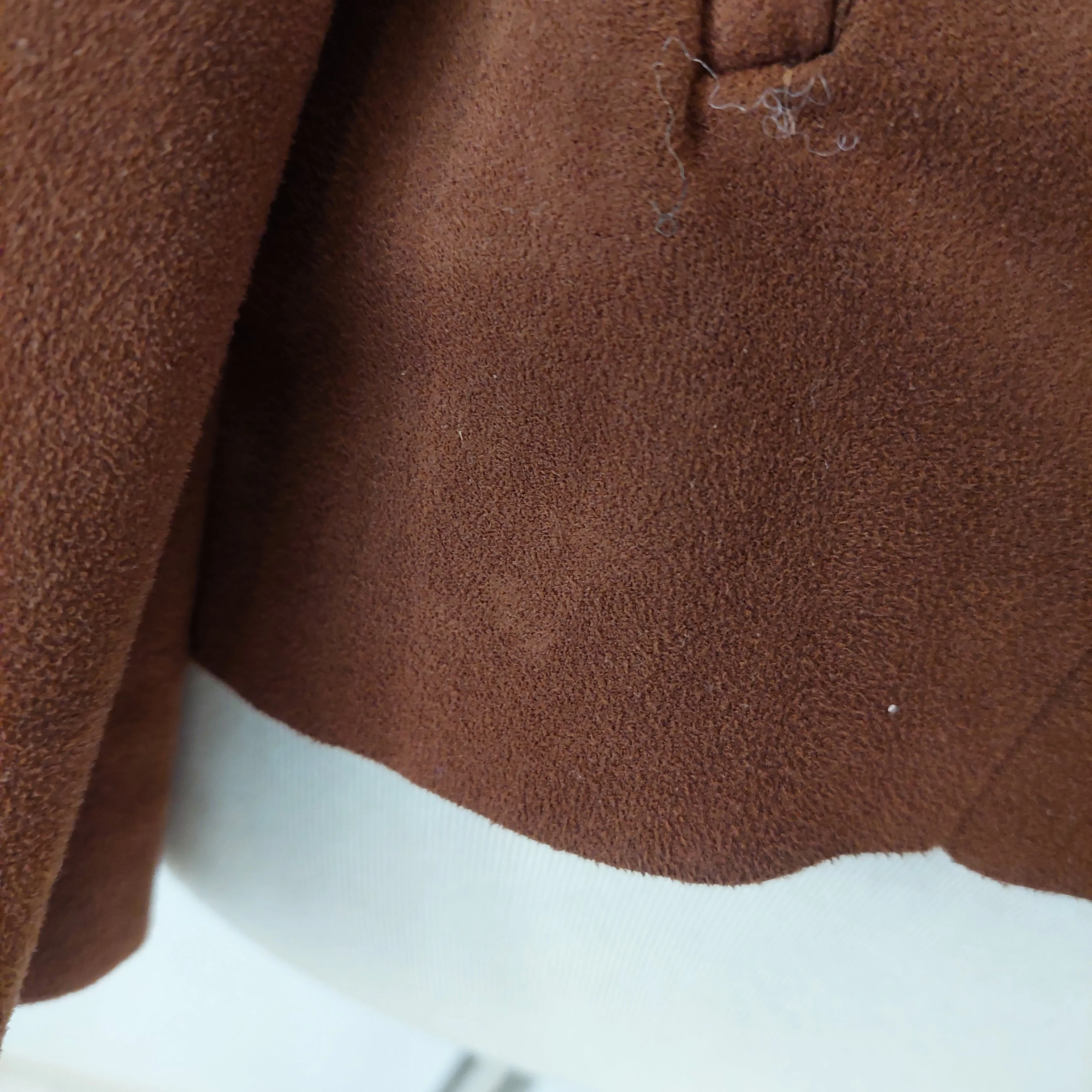 ZARA Brown Suede Waterfall Jacket | Pre loved |